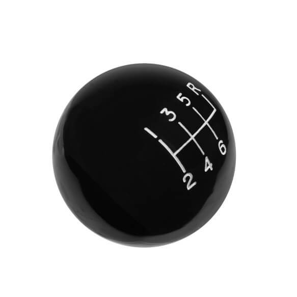 Shifter Knob - Classic - 3/8-16 in Thread - Plastic - Black - 6 Speed - Universal - Each