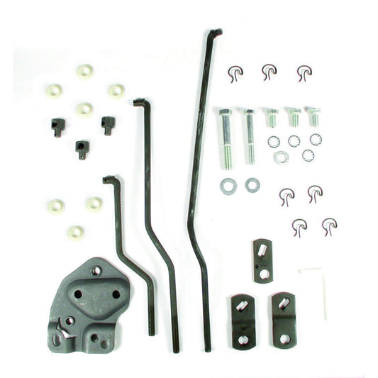 Shifter Installation Kit - Arms / Brackets / Hardware - Steel - T10 - Hurst Competition / Plus - GM A-Body / B-Body 1957-59 - Kit