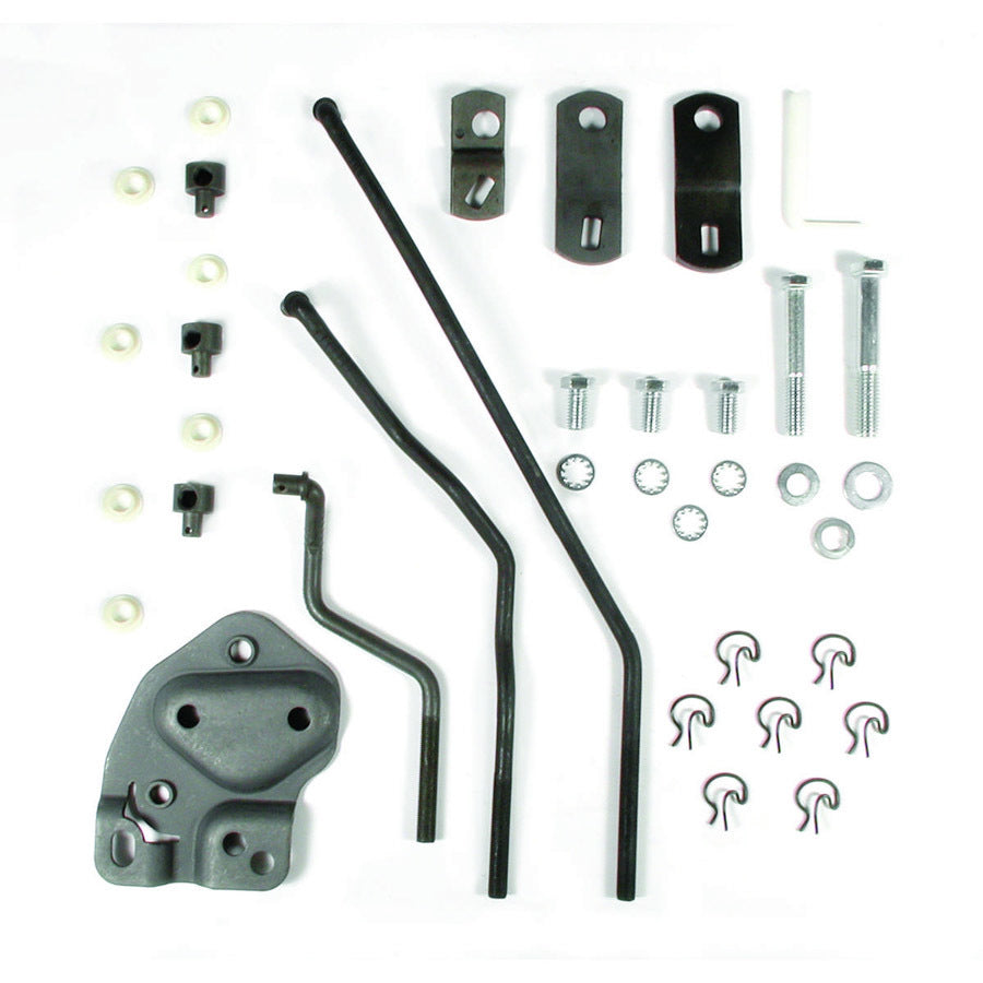 Shifter Installation Kit - Arms / Brackets / Hardware - Steel - Muncie - Hurst Competition / Plus - GM A-Body / X-Body 1964-67 - Kit