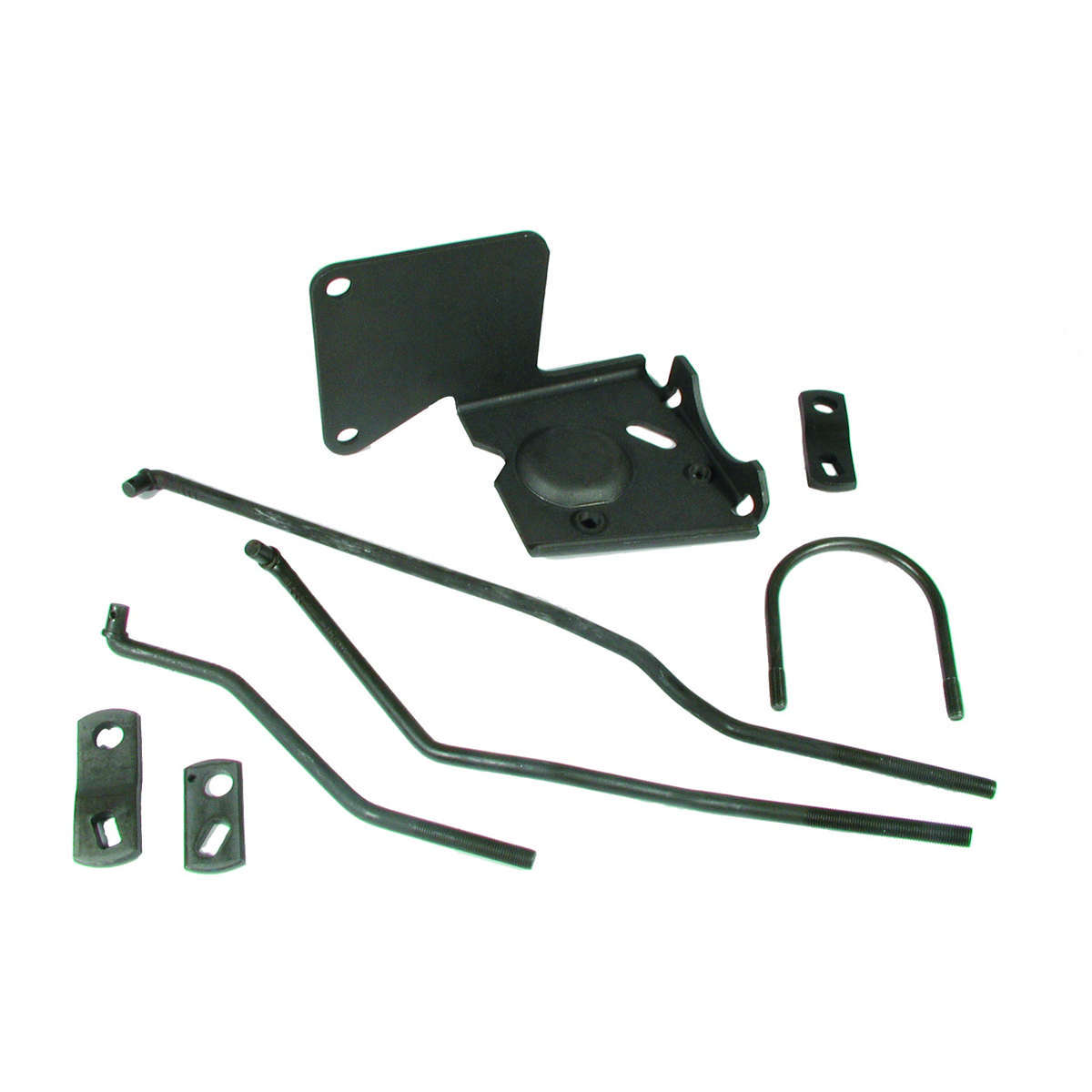 Shifter Installation Kit - Arms / Brackets / Hardware - Steel - Muncie - Hurst Competition / Plus - GM F-Body / X-Body 1967-73 - Kit