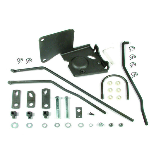 Shifter Installation Kit - Arms / Brackets / Hardware - Steel - Saginaw - Hurst Competition / Plus - GM A-Body / F-Body 1966-68 - Kit