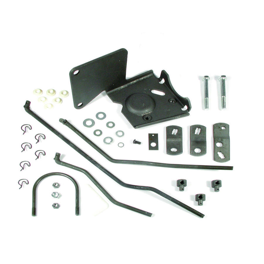 Shifter Installation Kit - Arms / Brackets / Hardware - Steel - Muncie - Hurst Competition / Plus - GM X-Body 1968-73 - Kit