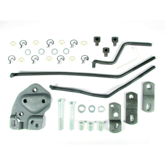 Shifter Installation Kit - Arms / Brackets / Hardware - Steel - Muncie - Hurst Competition / Plus - GM - Kit