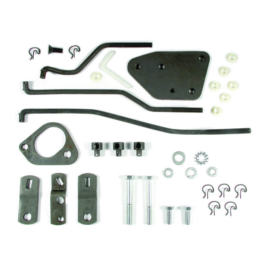 Shifter Installation Kit - Arms / Brackets / Hardware - Steel - T10 - Hurst Competition / Plus - GM - Kit