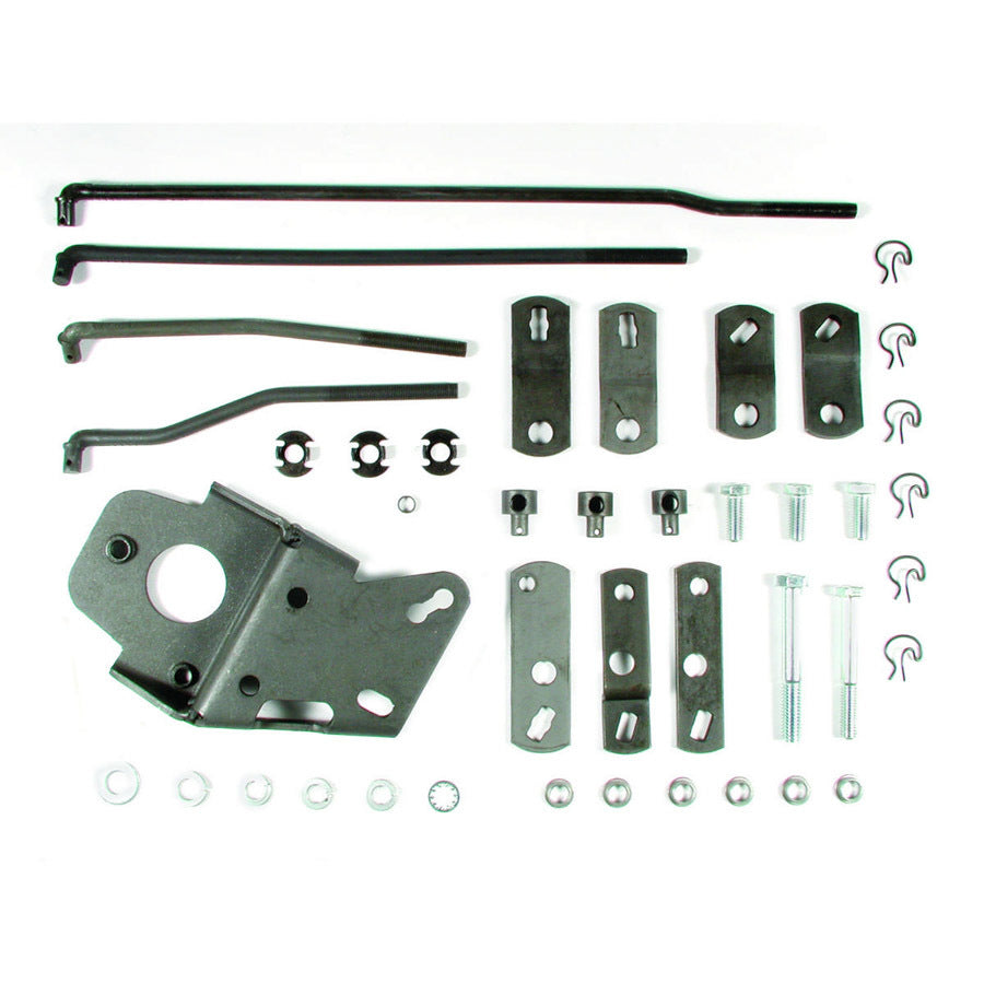 Shifter Installation Kit - Arms / Brackets / Hardware - Steel - Muncie / T10 - Hurst Street Super / Shifter - GM - Kit