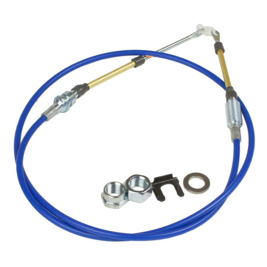 Shifter Cable - 5 ft Long - Stainless Cable - Plastic Liner - Blue - Hurst Quarter Stick - Each