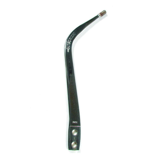 Shifter Stick - Competition Plus - Single Bend - 11.125 in - 3/8-16 in Thread - Steel - Chrome - Hurst Manual Shifters - Each