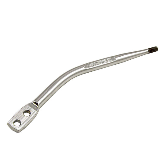 Shifter Stick - Single Bend - 11.21 in - 3/8-16 in Thread - Steel - Chrome - Hurst Manual Shifters - Each