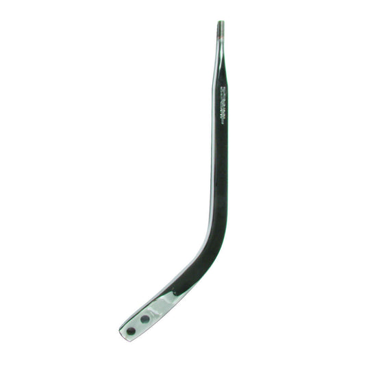 Shifter Stick - Competition Plus - Single Bend - 12 in - 3/8-16 in Thread - Steel - Chrome - Hurst Manual Shifters - Each