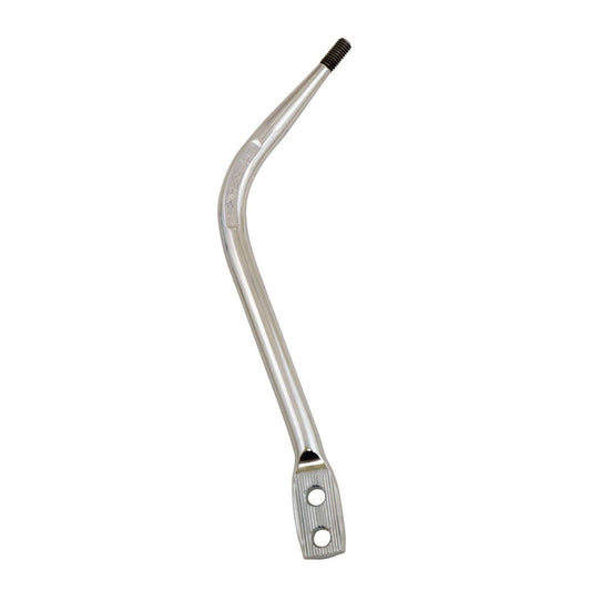 Shifter Stick - Single Bend - 11.125 in - 3/8-16 in Thread - Steel - Chrome - Hurst Manual Shifters - Each