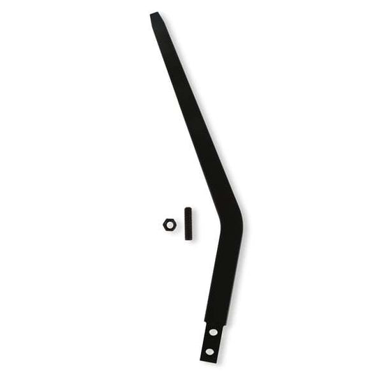 Shifter Stick - Single Bend - 16 in - 3/8-16 in Thread - Hardware Included - Aluminum - Black Anodized - Universal - Each