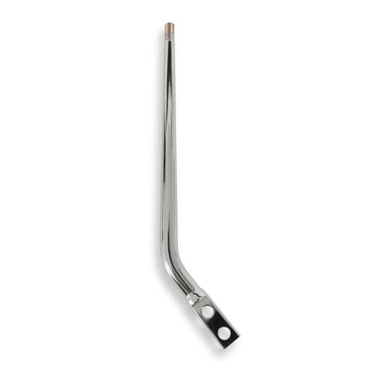 Shifter Stick - Single Bend - 10 in - 3/8-16 in Thread - 5-1/2 in Set-Back - Steel - Chrome - Universal - Each