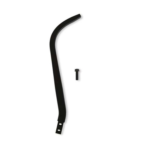 Shifter Stick - Double Bend - 16.5 in - 3/8-16 in Thread - 4-1/2 in Set-Back - Hardware Included - Aluminum - Black Anodized - Universal - Each