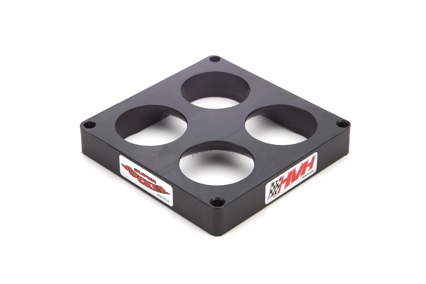 Carburetor Spacer - Super Sucker - 1 in Thick - 4 Hole - Dominator Flange - Plastic - Black - 1250 CFM Carburetors - Each