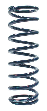 Coil Spring - Coil-Over - 2.5 in ID - 10 in Length - 375 lb/in Spring Rate - Steel - Blue Powder Coat - Each