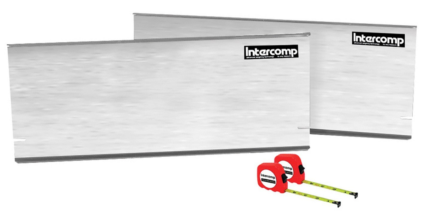 Toe-In Plates - 2 Plates - 2 Tape Measures - Aluminum - Natural - Kit