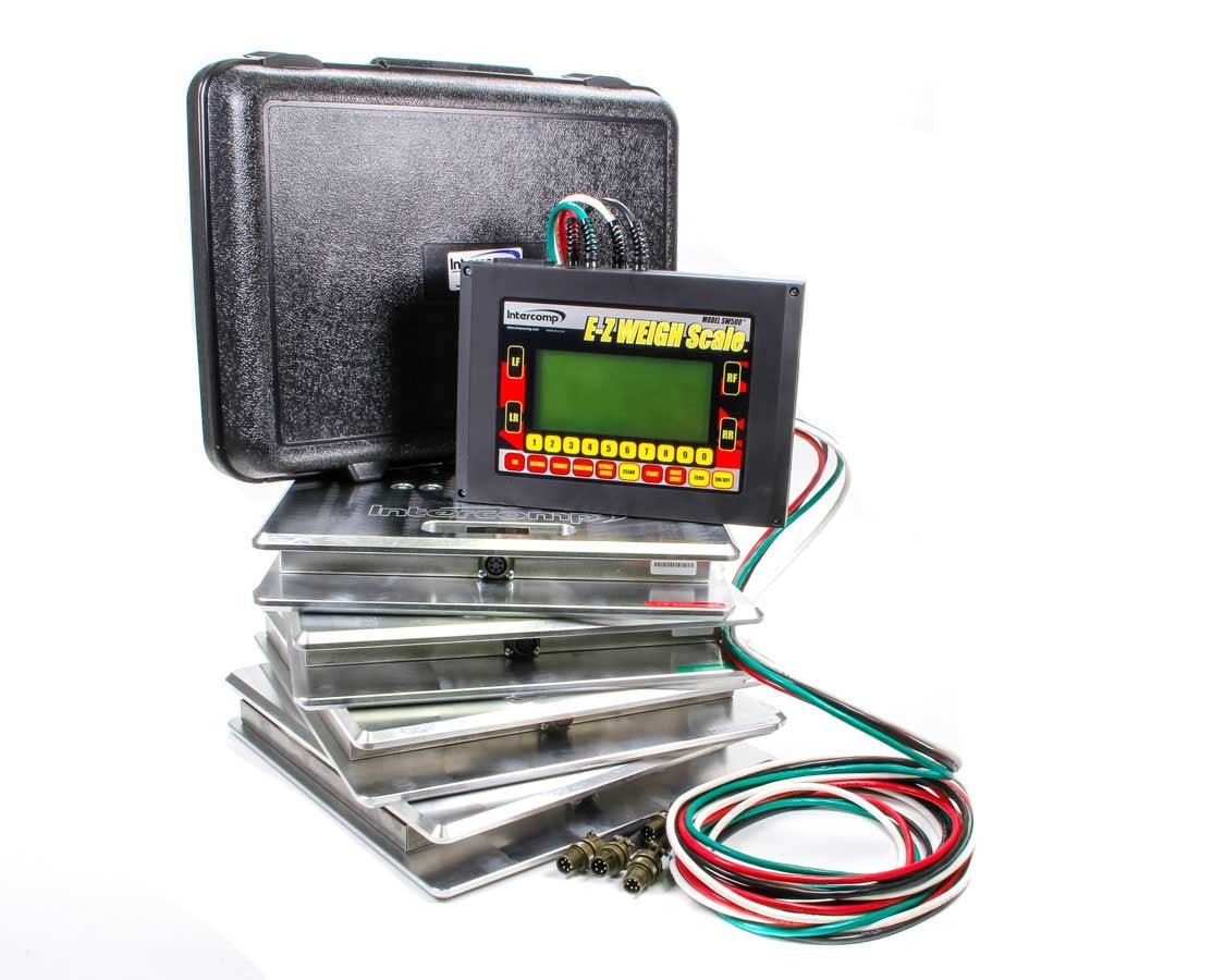 Vehicle Scale - SW500 E-Z Weigh - Electric - 15 in Square - 1500 lb Capacity Pad - Case / Controller / Pads / Wiring - Aluminum - Natural - Kit