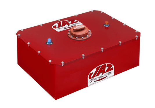 Fuel Cell and Can - Pro Sport - 4 gal - 13 in Wide x 11.125 in Deep x 9.125 in Tall - 8 AN Outlet / Vent - Foam - Steel - Red Powder Coat - Each