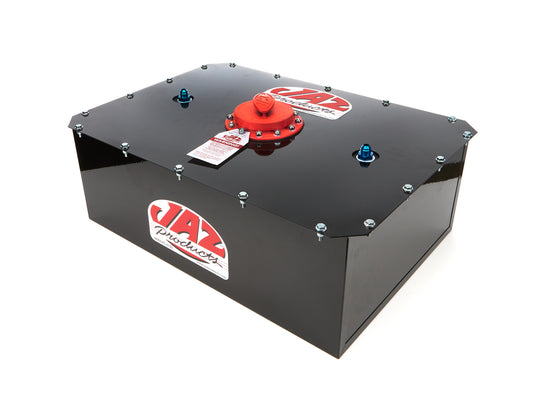 Fuel Cell and Can - Pro Sport - 16 gal - 26 in Wide x 18 in Deep x 10 in Tall - 8 AN Outlet - 8 AN Vent - Foam - Steel - Red Powder Coat - Each