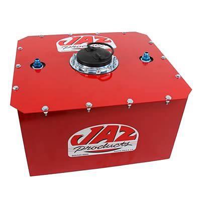 Fuel Cell and Can - Pro Sport - 12 gal - 18 in Wide x 16.5 in Deep x 10.5 in Tall - 8 AN Outlet / Vent - Foam - Steel - Red Powder Coat - Each