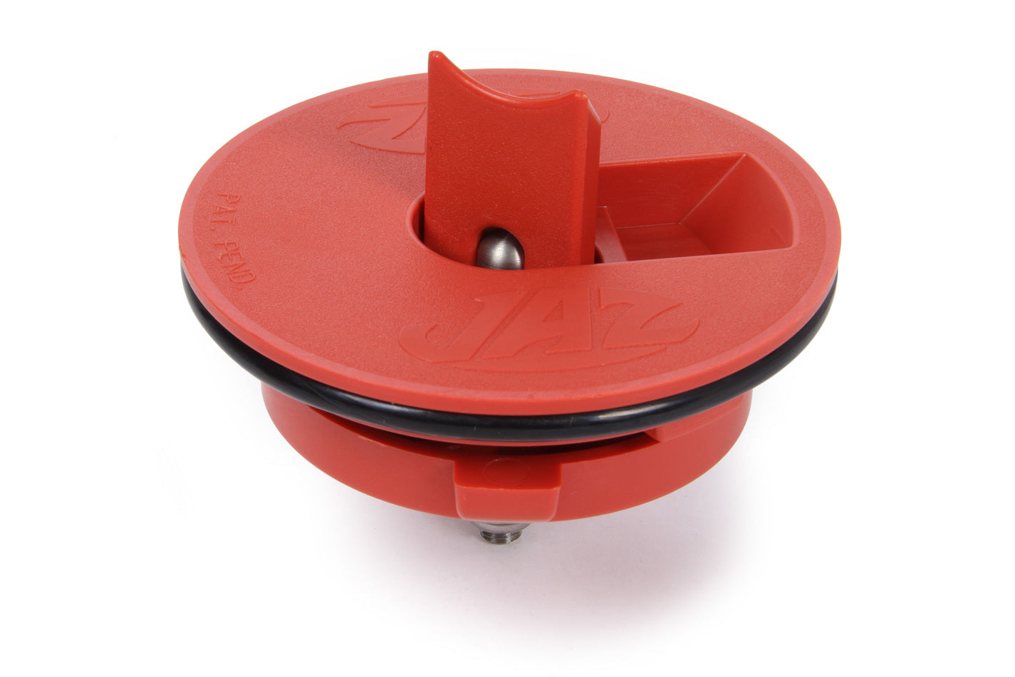 Fuel Cell Filler Cap - Vented Positive Lock - 4 in OD - Aircraft Style - Plastic - Red - JAZ Aircraft Flush Cap Assembly - Each