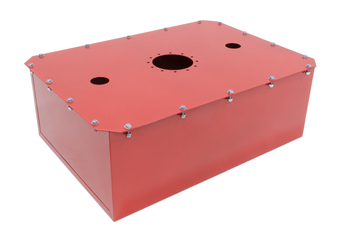 Fuel Cell Can - 16 gal - 26 x 18 x 10 in Tall - Steel - Red Powder Coat - Kit