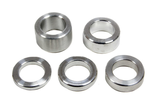 Crank Mandrel Spacer - 0.250 to 1 in Thick - 1-1/8 in Mandrel - Aluminum - Natural - Kit