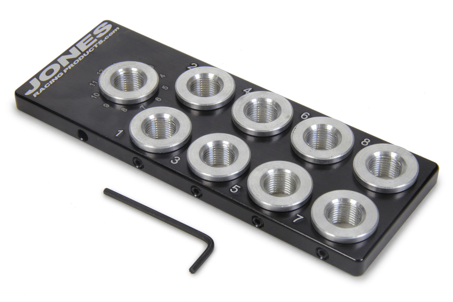 Spark Plug Indexer - 14 mm Flat / Tapered Plugs - Plastic - Aluminum - Black Anodized - Each
