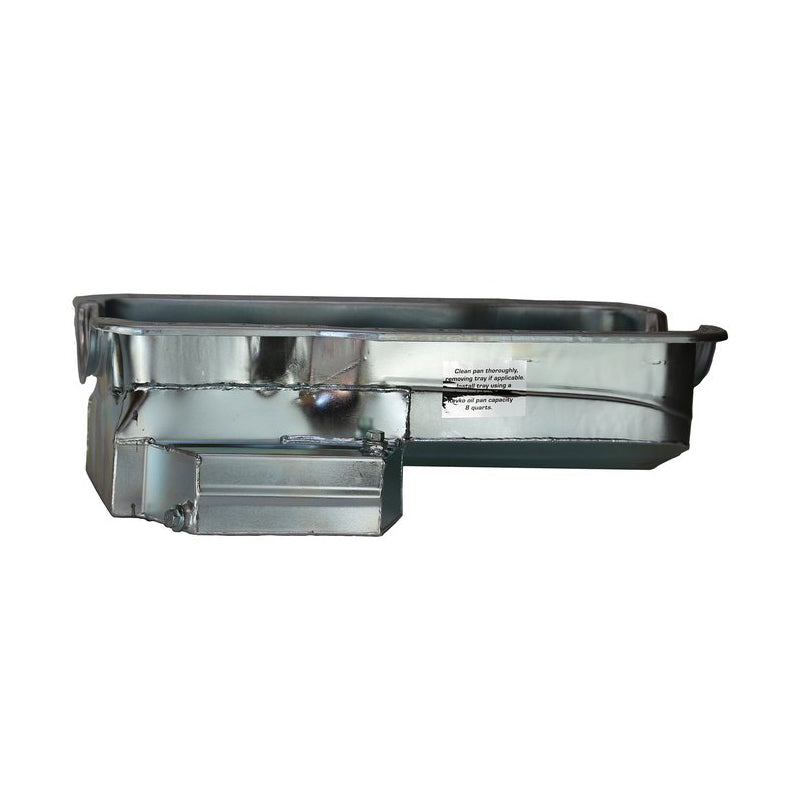 Engine Oil Pan - ASA Sportsman - Rear Sump - 7 qt - 6.5 in Deep - Steel - Zinc Plated - 351W - Small Block Ford - Kit