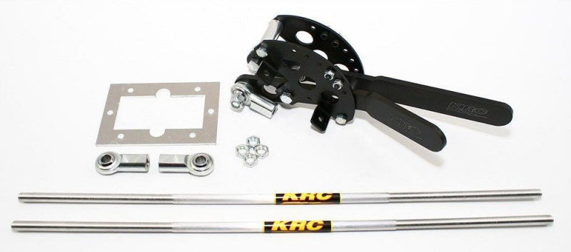 Shifter Assembly - 2 Lever - Floor Mount - Aluminum - Black Anodized - Brinn Transmissions - Kit