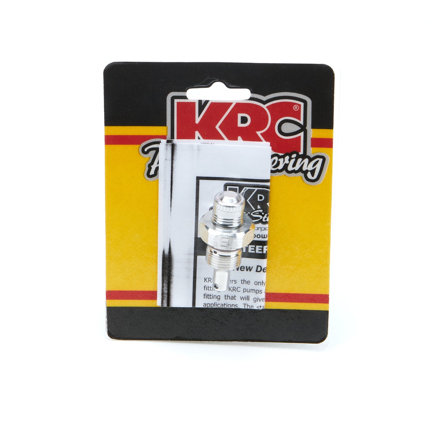 Flow Control Valve - Power Steering - 6 AN Male to 18 mm - ID Mark E - Aluminum - Natural - Kit