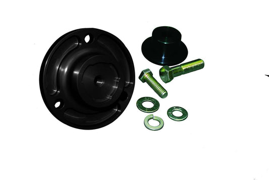 Crankshaft Hub - R-Lok - 1.245 in Long - Hardware Included - Black Anodized - Small Block Chevy - Each