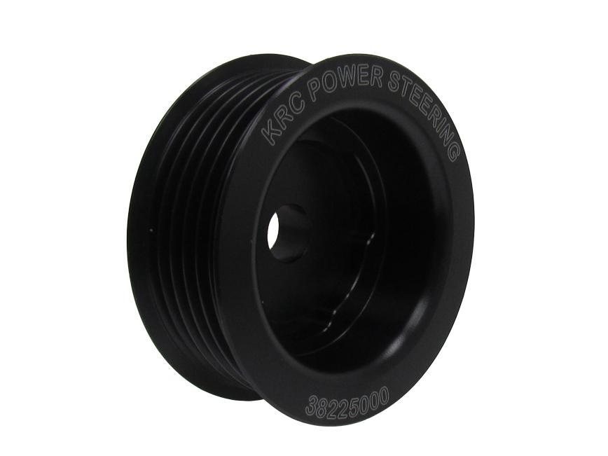 Crankshaft Pulley - R-Lok - Serpentine - 6-Rib - 2.5 in Diameter - Aluminum - Black Anodized - KRC R-Lok Pulley Drive System - Each