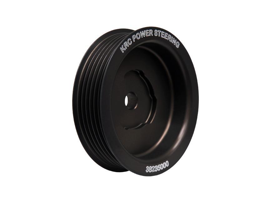 Crankshaft Pulley - R-Lok - Serpentine - 6-Rib - 3.5 in Diameter - Aluminum - Black Anodized - KRC R-Lok Pulley Drive System - Each