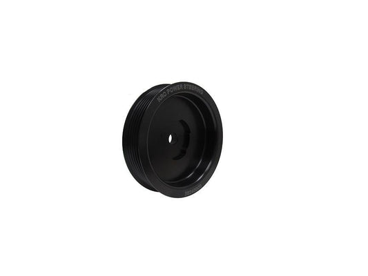 Crankshaft Pulley - R-Lok - Serpentine - 6-Rib - 4 in Diameter - Aluminum - Black Anodized - KRC R-Lok Pulley Drive System - Each