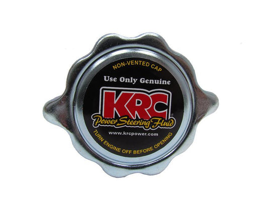 Power Steering Reservoir Cap - Twist-On - Steel - Zinc Oxide - KRC Power Steering Reservoirs - Each