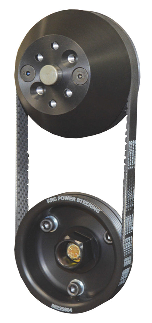 Pulley Kit - Economy - 6-Rib Serpentine - Water Pump - Aluminum - Black Anodized - Small Block Chevy - Kit