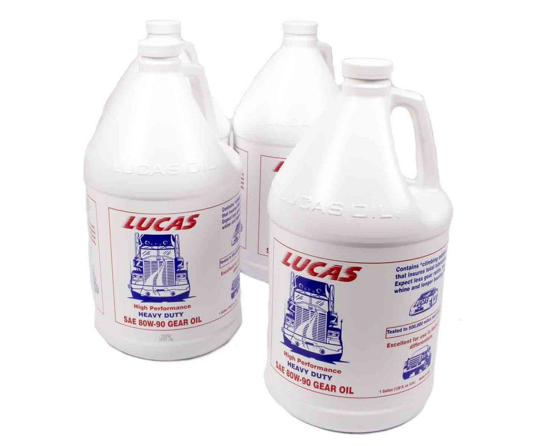 Gear Oil - Heavy Duty - 80W90 - Limited Slip Additive - Conventional - 1 gal Jug - Set of 4