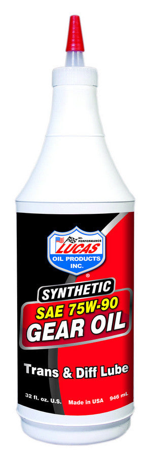 Gear Oil - 75W90 - Limited Slip Additive - Synthetic - 1 qt Bottle - Each