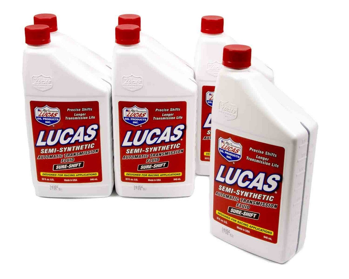 Transmission Fluid - Sure Shift - ATF - Semi-Synthetic - 1 qt Bottle - Set of 6