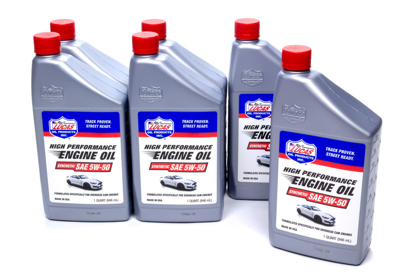 Motor Oil - 5W50 - Synthetic - 1 qt Bottle - Set of 6