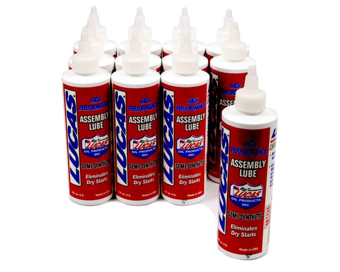 Assembly Lubricant - High Performance - Engine Assembly Lubricant - Semi-Synthetic - 8 oz Bottle - Set of 12