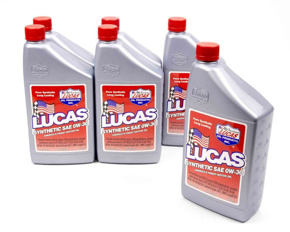 Motor Oil - 0W30 - Synthetic - 1 qt Bottle - Set of 6