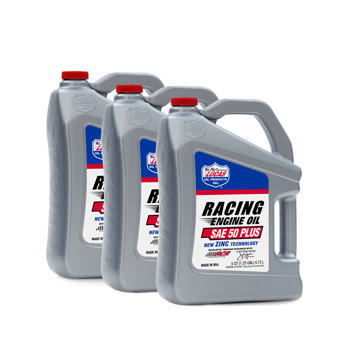 Motor Oil - Racing - High Zinc - 50W - Conventional - 5 qt Bottle - Set of 3