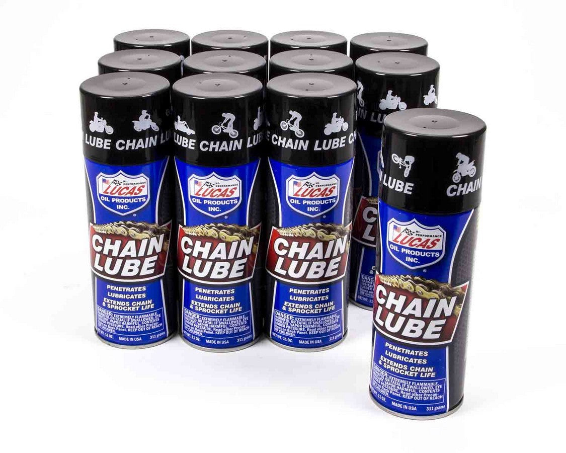 Chain Lubricant - Semi-Synthetic - 11 oz Aerosol - Set of 12