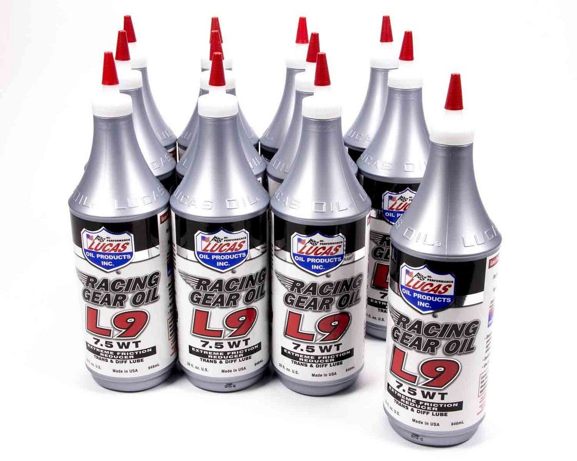 Gear Oil - L9 - 7.5W - Limited Slip Additive - Synthetic - 1 qt Bottle - Set of 12