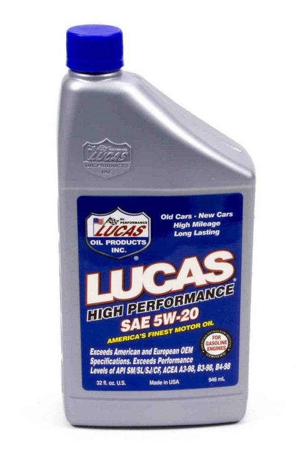 Motor Oil - High Performance - 5W20 - Conventional - 1 qt Bottle - Each