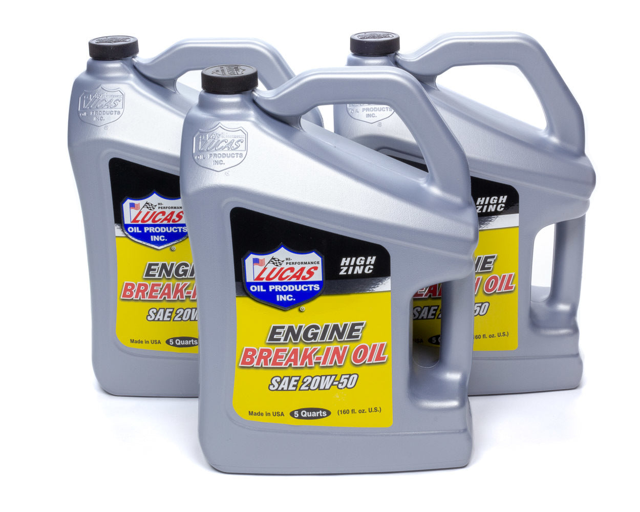 Motor Oil - High Zinc Break-In - 20W50 - Conventional - 5 qt Jug - Set of 3