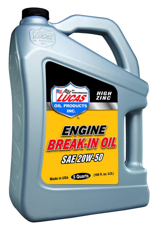 Motor Oil - High Zinc Break-In - 20W50 - Conventional - 5 qt Jug - Each