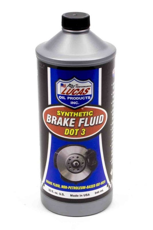 Brake Fluid - DOT 3 - Synthetic - 1 qt Bottle - Each